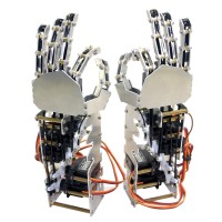 5DOF Humanoid Five Fingers Metal Manipulator Arm Left Hand+Right Hand with A0090 Servos for Robot DIY  