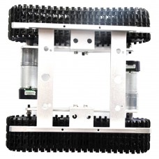 Tracked Tank Chassis Crawler Remote Control Obstacle Avoidance Robotic Car for Racing DIY T100P-Silver