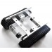 Tracked Tank Chassis Crawler Remote Control Obstacle Avoidance Robotic Car for Racing DIY T100P-Silver