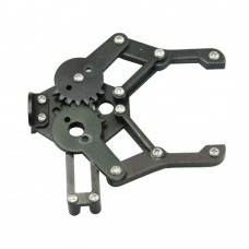 3DOF Mechanical Clamp Claw Gripper w/Servo for Mechanical Robot Arm DIY-Black