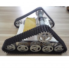 Tank Car Chassis Crawler Plastic Track Caterpillar Chassis for Arduino DIY Robot T150-Silver