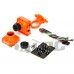 Foxeer Arrow HS1190 FPV Camera 600TVL CCD WDR Built-in OSD& MIC IR Sensitive for Drone Quadcopter-Orange