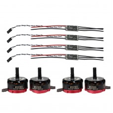 FPV EMAX RS2205 2300KV Brushless Motor x 4 + FVT LittleBee 30A Brushless ESC x 4 for Quadcopter