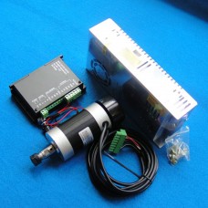 CNC ER11 48V 400W Air-Cooled Brushless Spindle Motor + Motor Driver Controller + Power Supply