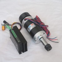 CNC ER16 48V 500W Brushless Spindle Motor Air-Cooled + BLDC Motor Driver Controller for Engraving Machine WS55-220