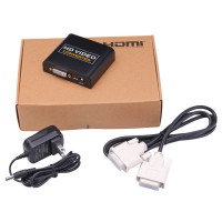 HD Video Converter Adapter HDMI to DVI 1080P Support XBOXone PS4 Set-Top Box