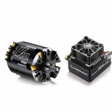 Hobbywing Xerun V10 G2 4.5T Sensored Brushless Motor 7600KV + XR10 PRO ESC for 1:10 Car Crawler  