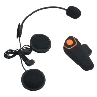 BT-S2 1000m Motorcycle Helmet Bluetooth Headset Interphone Intercom Waterproof FM Radio Music Headphones GPS