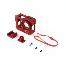 Metal CNC Aluminium Protective Case Shell for GoPro Hero4 HERO3+ Camera-Red