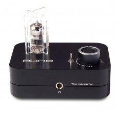 T1se 24BIT DSD USB Decoder DAC HIFI Headphone Amplifier Electron Tube for Audio Black