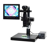 SK2700P Digital Microscope Magnifier with 8" 800x600 Black Screen  + Light Source + Controller