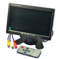 7" LCD Mini TV TFT Color Monitor AV Display 1024x600 AV Interface for Car