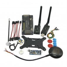 APM Flight Control without Compass APM2.8 + 6M GPS + TX RX 433MHZ+ Power Module + OSD + Damper Board