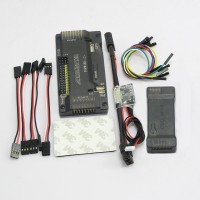 APM V2.8.0 ArduPilot UAV Flight Controller No Compass with Power Module & OSD(CNC Case) for FPV Multicopter Airplane