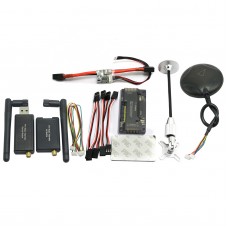 APM V2.8.0 Flight Controller No Compass with Ublox Neo-7M GPS & Power Module & 915Mhz 3DR Radio Telemetry for FPV Multicopter