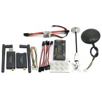 APM V2.8.0 Flight Controller No Compass with Ublox LEA-6H GPS & Power Module & 915Mhz 3DR Radio Telemetry for FPV Multicopter