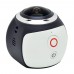 V1 360 Degree Mini WiFi Panoramic Video Camera 2448P 30fps 16MP Photo 3D Sports DV VR Video White