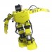 17DOF Biped Robotics Humanoid Walking Robot Two Leg Aluminum Frame Robo-Soul H3.0-Yellow