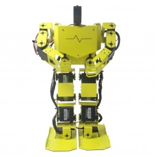 17DOF Biped Robotics Humanoid Walking Robot Two Leg Aluminum Frame Robo-Soul H3.0-Yellow