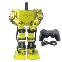 17DOF Biped Robotics Humanoid Robot Frame Full Kit w/17pcs Servo + Controller Robo-Soul H3.0-Yellow