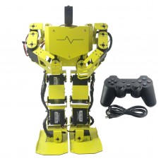 17DOF Biped Robotics Humanoid Robot Frame Full Kit w/17pcs Servo + Controller Robo-Soul H3.0-Yellow