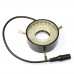 40 Beads LED Microscope Ring Light Lamp Brightness Adjustable Inner Diameter 24mm