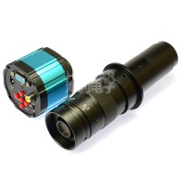 2.0MP HD Microscope Camera VGA AV Output + 180X C-Mount Magnifier Lens