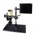 2MP Microscope VGA USB AV Industrial Camera +180X C-Mount Lens +Stereo Stand + 8" LCD Monitor