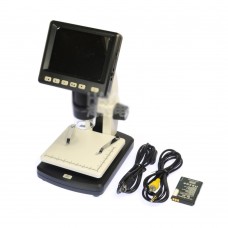 5MP HD 3.5" LCD 500X Desktop Digital Microscope Magnifier PC USB TV Camera Video Recorder