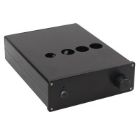 6N4 Tube Preamp Amplifier Chassis Enclosure Box Case Shell 240x190x65mm Black   