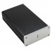 USB PCM2706 DAC Decoder Chassis Enclosure Box Case Shell 208x116x50mm Silver