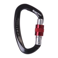 XINDA 25KN Safety Master Lock D Buckle Climbing Lock Carabiner Rock Climbing Buckle Black