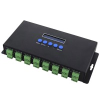 BC-216 LCD 16 Channels Ethernet to SPI DMX Pixel Light Controller DC5V-24V