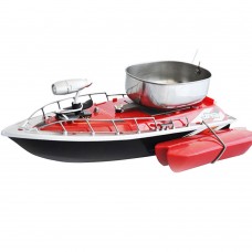 Remote Control Bait Fishing Boat RC Fish Finder Fishing Lure Boat with Searchlight Red