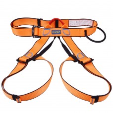 XINDA Outdoor Sports Rock Climbing Half Body Waist Support Safety Belt Harness Aerial Equipment Orange