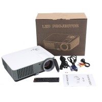 RD-801 LCD Projector 2000 Lumens Home Theater HDMI USB AV VGA TV Input LCD&LED Multimedia Player