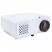 RD-810 Mini LCD Projector Home Theater HD Video Multimedia Player Beamer 1080P White