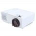 RD-810 Mini LCD Projector Home Theater HD Video Multimedia Player Beamer 1080P White