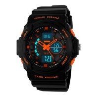 Skmei Men Sport Digital Watch LED Jelly Military Male Clock Wristwatch 50M Waterproof Student Watch