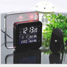 Weather Station LED Forecast Temperature Humidity Tester Clock Date Time Display