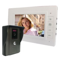 WD01H11 7" LCD HD Visual Doorbell Video Door Phone Wired Intercom Home Security