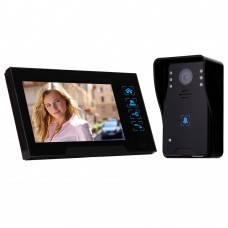 WD02K-11 7" Color LCD Video Door Phone Wired Doorbell Video Intercom Infrared Night Vision