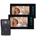 WD02K-12 7" Color LCD Video Door Phone Wired Doorbell Video Intercom 1 to 2 Infrared Night Vision