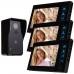 WD02K-13 7" Color LCD Video Door Phone Wired Doorbell Video Intercom 1 to 3 Infrared Night Vision