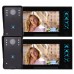 WD02K-22 7" Color LCD Video Door Phone Wired Doorbell Video Intercom 2 to 2 Infrared Night Vision
