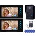 WD02SR-12 7" Color LCD Video Door Phone Door Access Control System 1 to 2 for Security