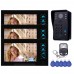 WD02SR-13 7" Color LCD Video Door Phone Door Access Control System 1 to 3 for Security