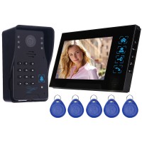 WD02S-11 7" Color LCD Video Door Phone Door Access Control System Night Nivision Home Security