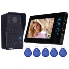 WD02S-11 7" Color LCD Video Door Phone Door Access Control System Night Nivision Home Security