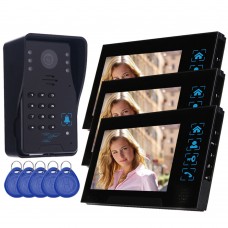 WD02S-13 7" Color LCD Video Door Phone Door Access Control 1 to 3 Night Nivision Home Security